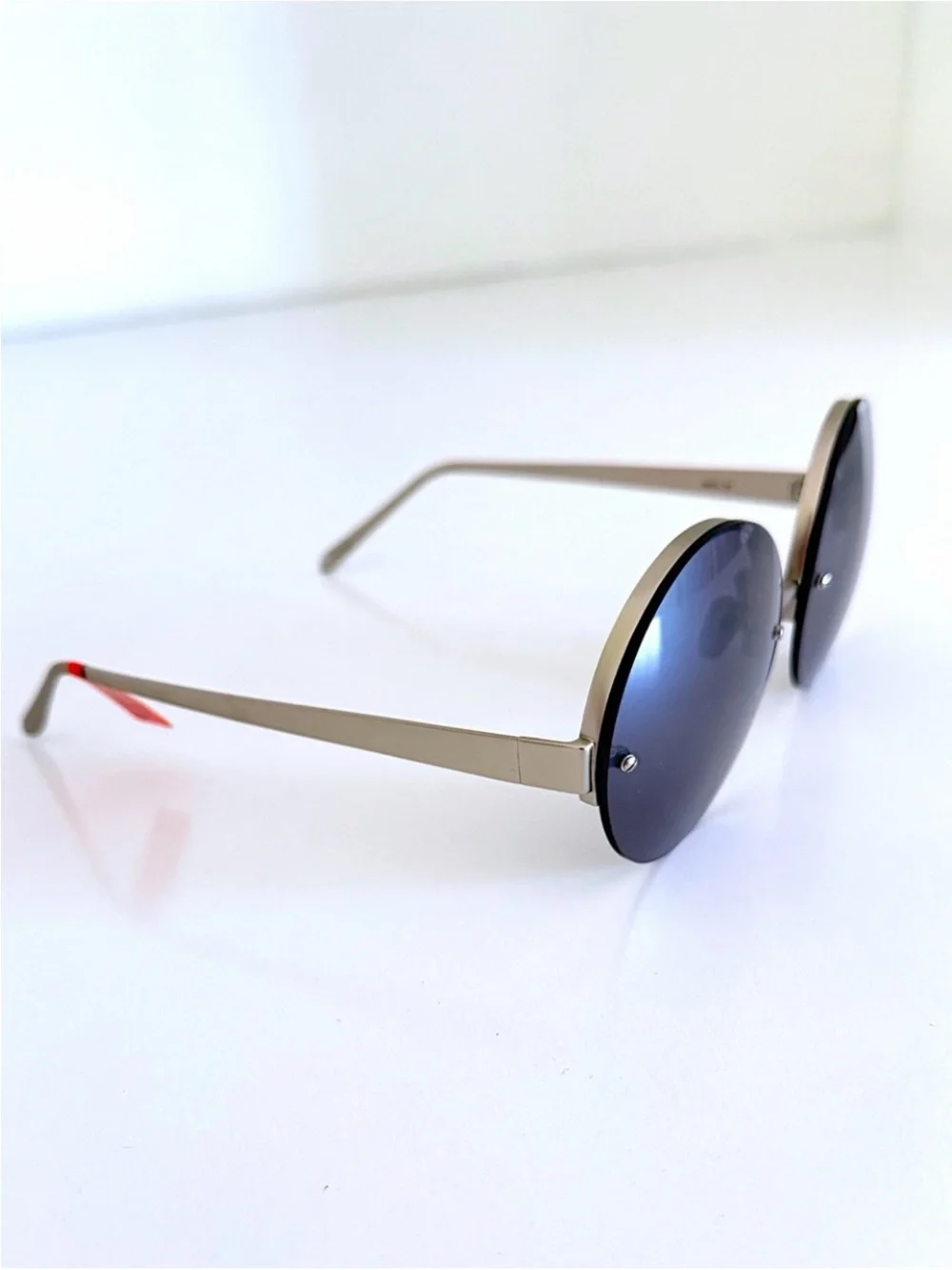 NWT Linda Farrow 313 Round Sunglasses Rare C10 Matt Gold Silver Grey Archival